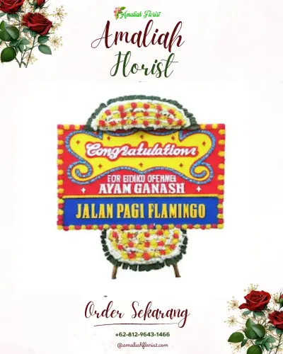 Bunga Papan Congratulation di Bantang